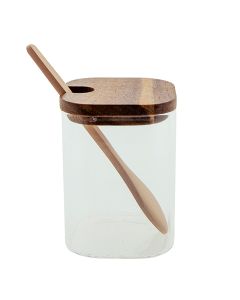 Storage jar with lid 6x6x8 cm / 190 ml - pcs     