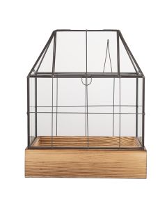Decoration mini greenhouse 26x17x32 cm - pcs