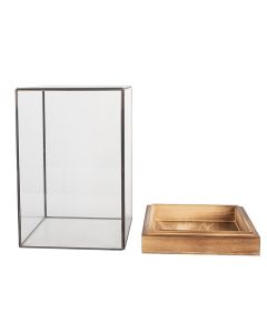 Decoration mini greenhouse 19x19x30 cm - pcs