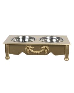 Animal food bowl 41x22x12 cm / 2x500 ml - pcs