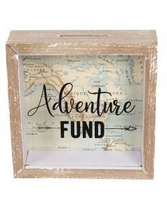 Money box Adventure Fund 15x5x15 cm - pcs