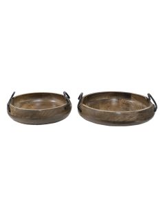 Decorative bowl (2) ? 36x12 / ? 29x11 cm - set (2) 