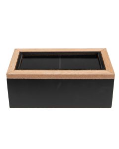 Tea box (2 compartments) 18x9x7 cm - pcs