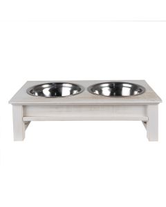 Animal food bowl 40x22x12 cm / 2x500 ml - pcs