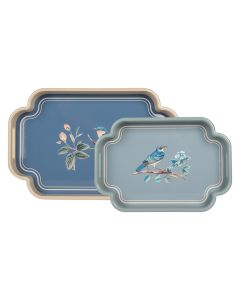 Decorative tray (set 2) 46x30x5 / 35x24x5 cm - set (2)