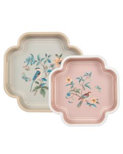 Decorative tray (set 2) 30x30x5 / 24x24x5 cm - set (2)