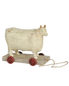 Cow on wheels 14x7x12 cm - pcs