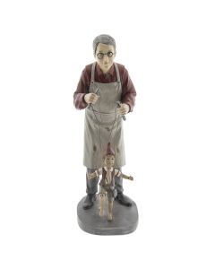 Decoration man with marionette 16x14x36 cm - pcs