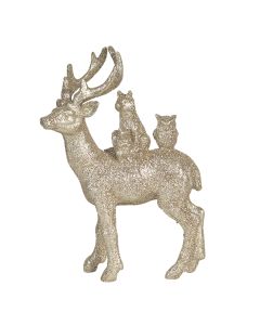 Decoration deer 14x4x19 cm - pcs