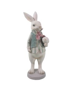 Decoration rabbit boy 10x10x25 cm - pcs     