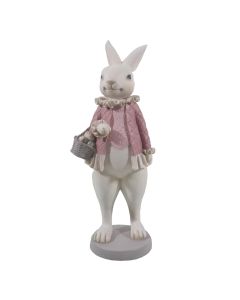 Decoration rabbit girl 10x10x25 cm - pcs     