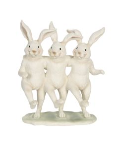 Decoration dancing rabbits 16x9x19 cm - pcs     