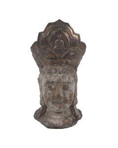 Statue head Buddha 12x9x22 cm - pcs     