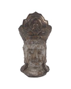 Statue head Buddha 12x9x22 cm - pcs