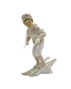 Decoration child on skis 12x8x19 cm - pcs