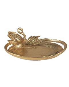 Decoration platter with swan 25x20x9 cm - pcs