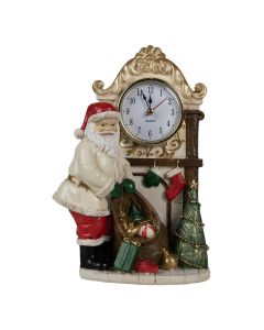 Decoration Santa with clock 15x7x22 cm - pcs