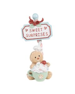 Decoration gingerbread man 13x10x25 cm - pcs