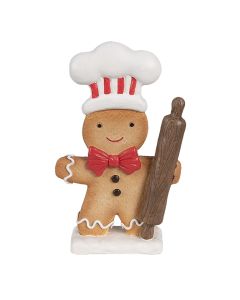 Decoration gingerbread man 11x4x18 cm - pcs