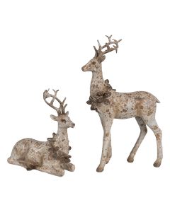 Decoration Deer  (set 2) 12x5x20 / 12x5x12 cm - set (2)