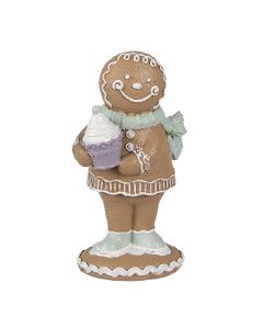 Decoration gingerbread man 6x4x11 cm - pcs