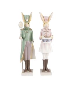 Decoration rabbits (2) 11x10x43 / 11x10x43 cm - set (2) 