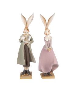 Decoration rabbits (2) 14x12x47 / 14x12x47 cm - set (2)