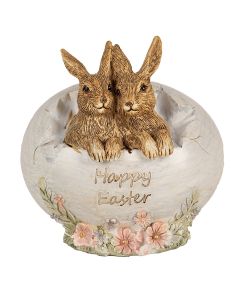 Decoration rabbit with an egg 11x9x11 cm - pcs     