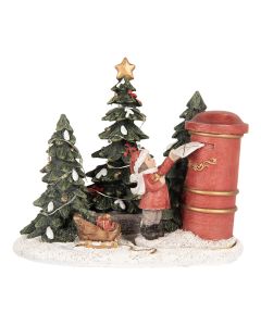 Decoration child at mailbox LED 16x12x14 cm - pcs