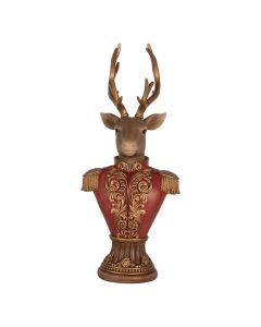 Decoration bust deer 16x14x36 cm - pcs