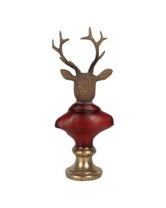 Decoration bust reindeer 10x9x19 cm - pcs