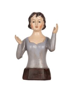Decoration bust female 12x9x20 cm - pcs