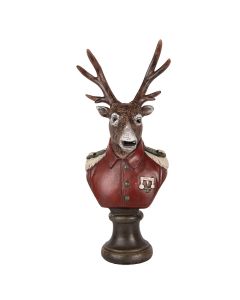 Decoration bust reindeer 12x10x27 cm - pcs