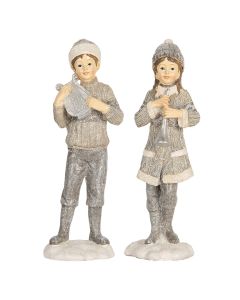 Decoration children (2) 8x7x22 cm - set (2)