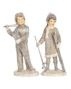 Decoration children (2) 8x5x15 cm - set (2)