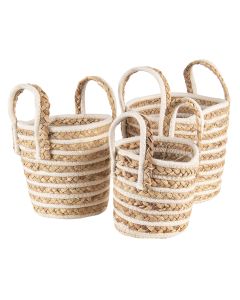 Basket (3) Ø 21x20 / Ø 19x19 / Ø 16x15 cm - set (3)