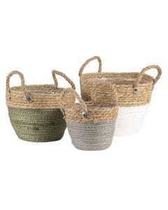 Basket (3) Ø 24x25 / Ø 22x23 / Ø 17x20 cm - set (3)