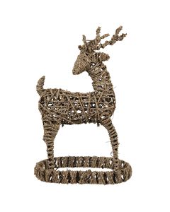Decoration reindeer 30x20x49 cm - pcs     