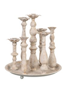 Candlesticks on tray Ø 35x36 cm - pcs