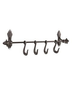 Coat rack 4 hooks 49x8x13 cm - pcs