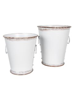 Decoration bucket (2) ? 37x42 / 32x35 cm - set (2) 