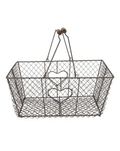 Iron basket 38x28x16 cm - pcs