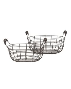 Basket (2) 35x19x16 / 30x15x14 cm - set (2)