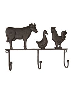 Coat rack animals 30x5x20 cm - pcs