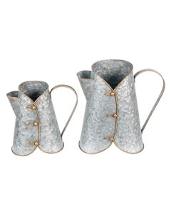 Decorative jug (2) 29x16x29 / 24x14x21 cm - set (2) 