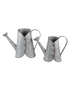 Decoration watering can (2) 40x16x29 / 32x14x24 cm - set (2) 
