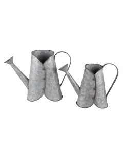 Decoration watering can (2) 40x16x29 / 32x14x24 cm - set (2)