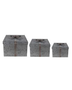 Storage box (3) 24x24x18 / 20x20x15 / 16x16x12 cm - set (3)