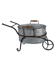 Plant holder wheelbarrow 54x31x31 cm - pcs