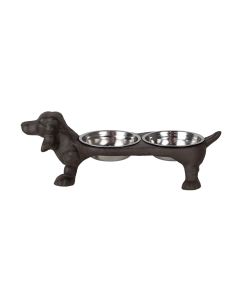 Animal food bowl 43x23x13 cm / 2x225 ml - pcs